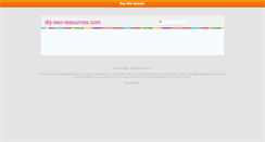 Desktop Screenshot of diy-seo-resources.com